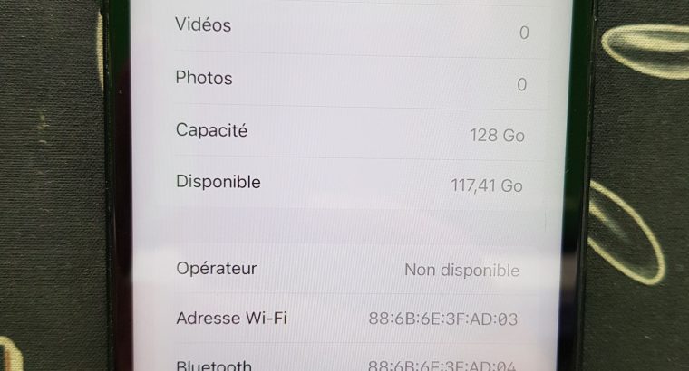 iPhone 7 plus officiel 128Gb 100% Etat du batterie